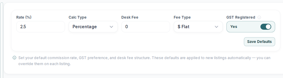 Commissions that calculate themselves.